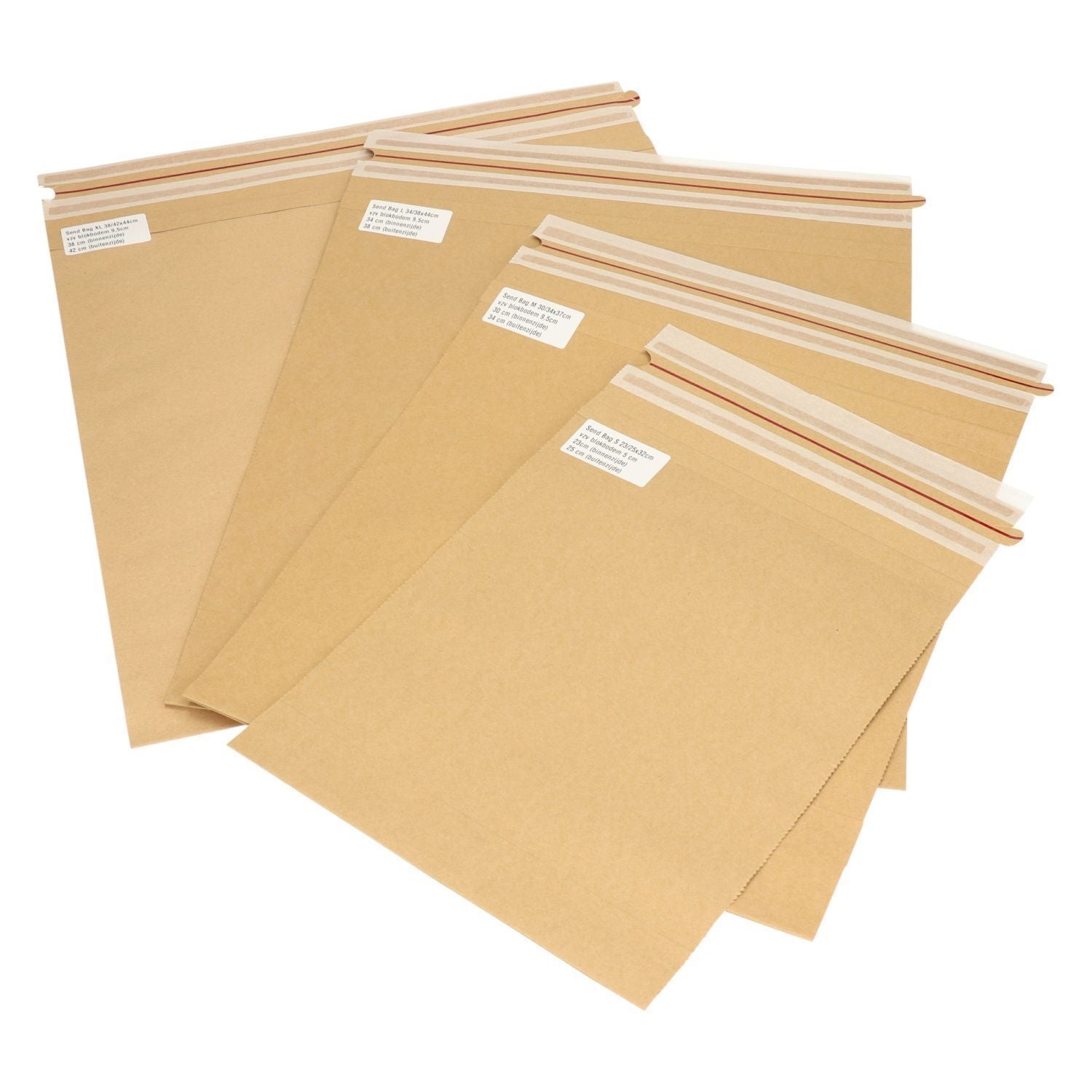 Sendbag verzendverpakking 30x34x37cm van gerecycled papier