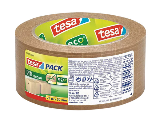 Tesa 56000 Eco kraftpapier verpakkingstape, 50 mm x 25 m