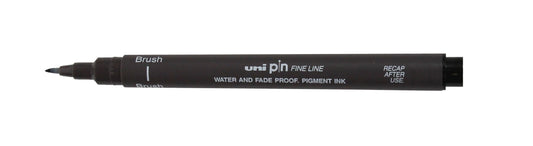 Uni-Ball Fineliner Brush Fijn Donkergrijs