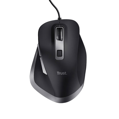 Trust Fyda eco bedrade muis, 85% gerecycled materiaal - 2