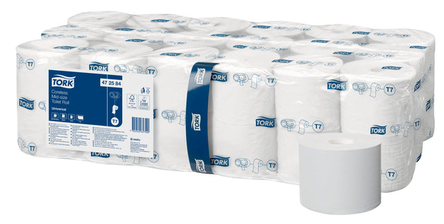 Tork T7 Universal Mid-size Hulsloos toiletpapier, 472584