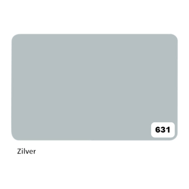 Folia Etalagekarton 1-zijdig 48x68cm 380gr nr631 zilver