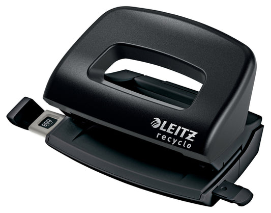 Perforator Leitz Nexxt Recycle mini 10 vel zwart, milieuvriendelijk