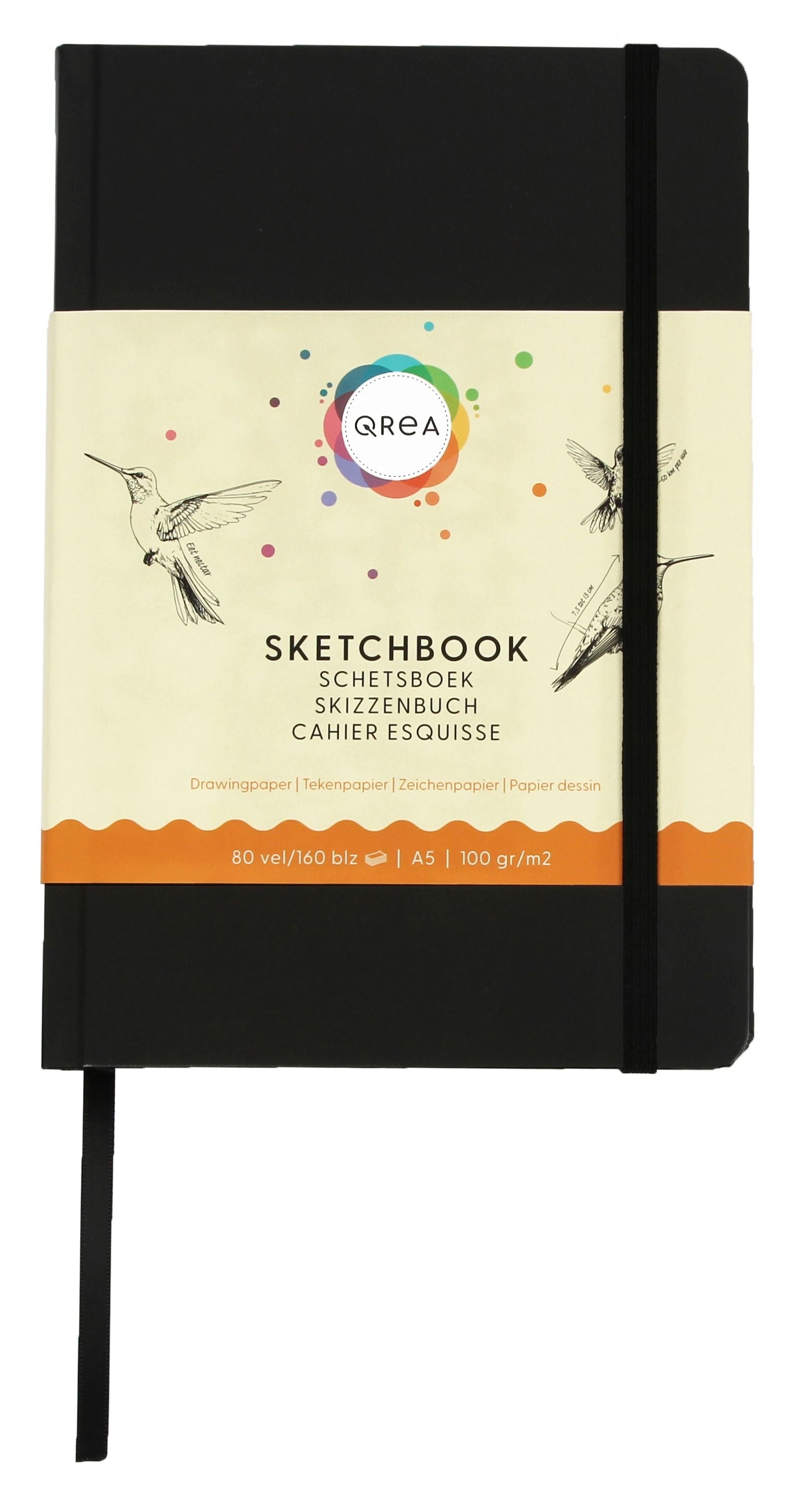 Qrea A5 Tekenboek 100 g FSC 80 vellen