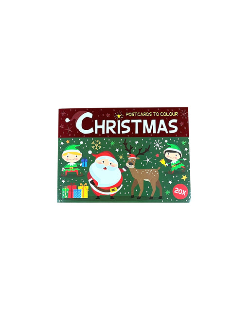 Kleurkaarten Kerst, Blok van 20 Zelf In te Kleurenvan Kerstprints