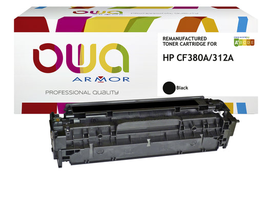 Gereconditioneerde OWA HP CF380A Zwart Tonercartridge