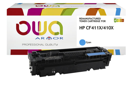 HP CF411X Cyaan Tonercartridge voor Groot Printvolume