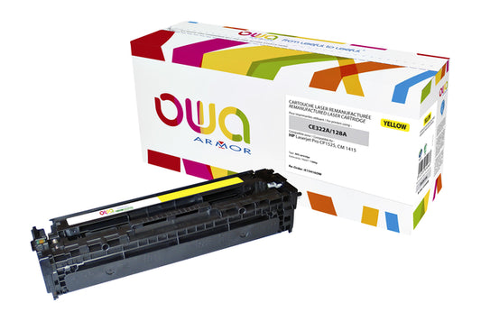 Gereconditioneerde Gele Tonercartridge OWA HP CE322A