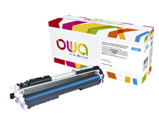 Gereconditioneerde cyaan toner HP CF351A (Oplaadbaar)