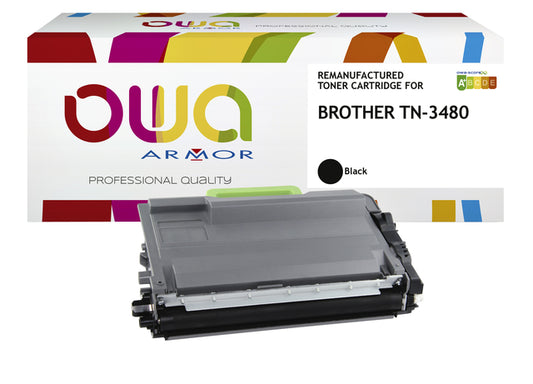 OWA Brother TN-3480BK Zwart Toner | Gereconditioneerd