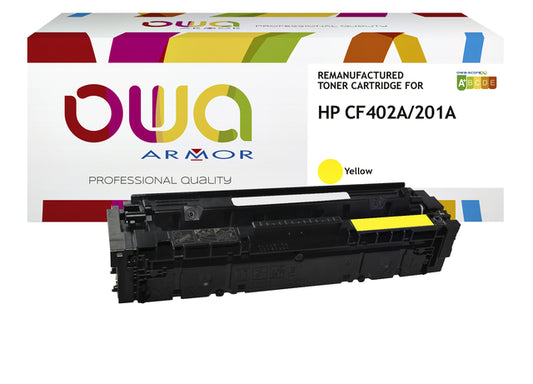 Gereconditioneerde gele tonercartridge HP CF402A (Oplaadbaar)