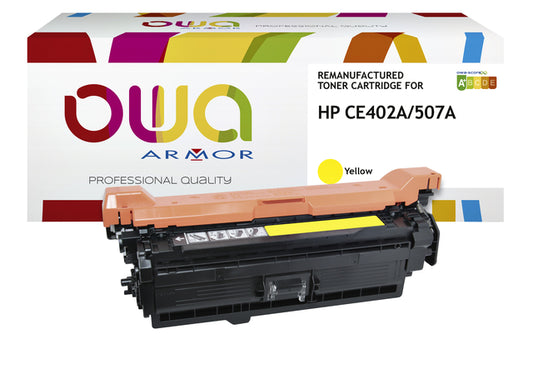 Gereconditioneerde Gele Tonercartridge HP CE402A OWA