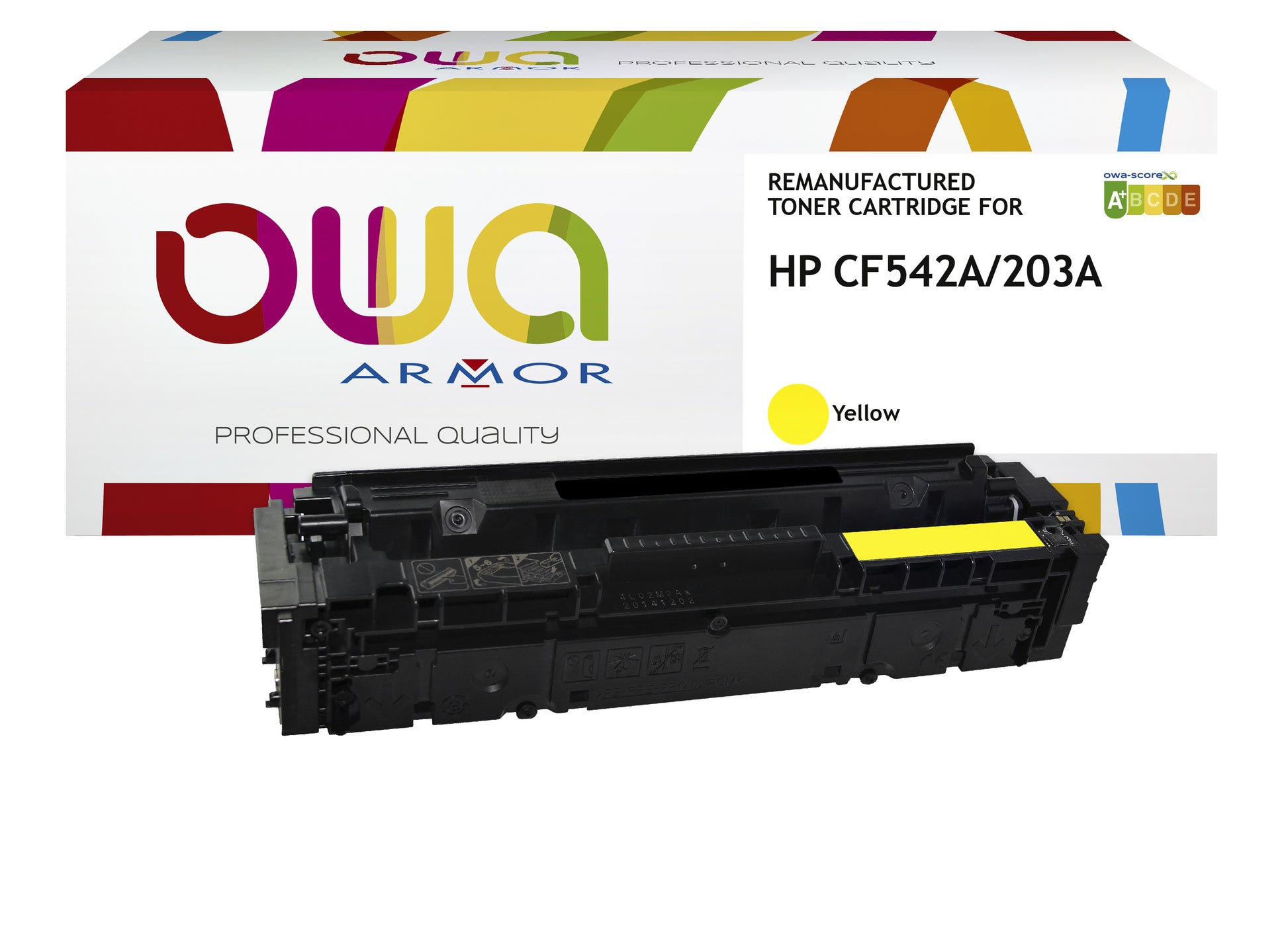 Gereconditioneerde Gele Tonercartridge HP CF542A OWA