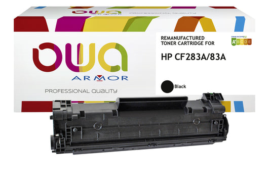 Gereconditioneerde OWA HP CF283A Zwart Tonercartridge