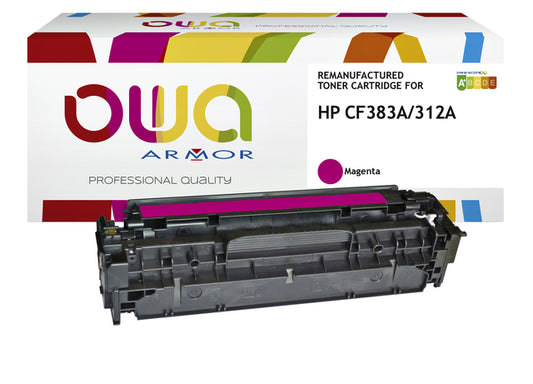 Gereconditioneerde magenta toner HP CF383A (Oplaadbaar)