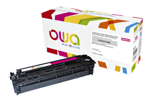 HP CE323A Rood Tonercartridge van OWA voor Efficiënt Printen