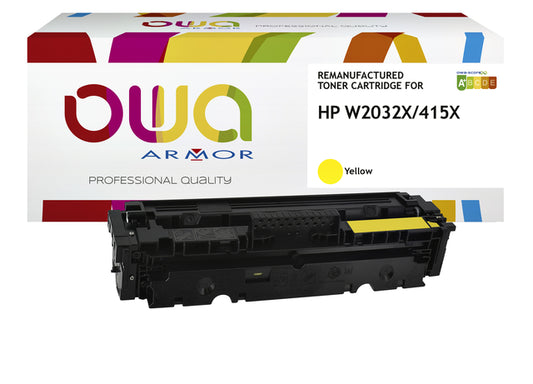 Gereconditioneerde OWA Gele HP W2032X Toner