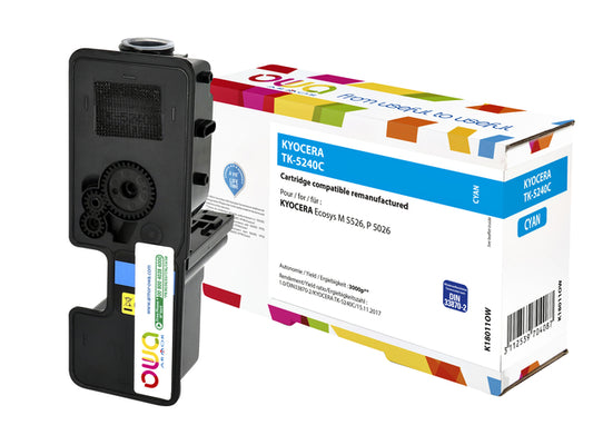 Gereconditioneerde Cyaan Toner OWA Kyocera TK-5240C