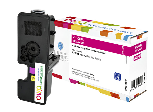 Gereconditioneerde Rood Tonercartridge Kyocera TK-5240M OWA