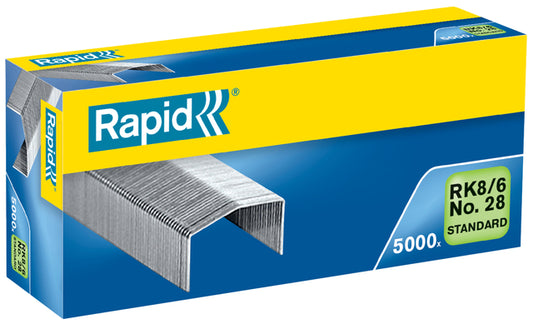 Nietjes Rapid RK8 Gegalvaniseerd - 5000 stuks, 6 mm pootlengte