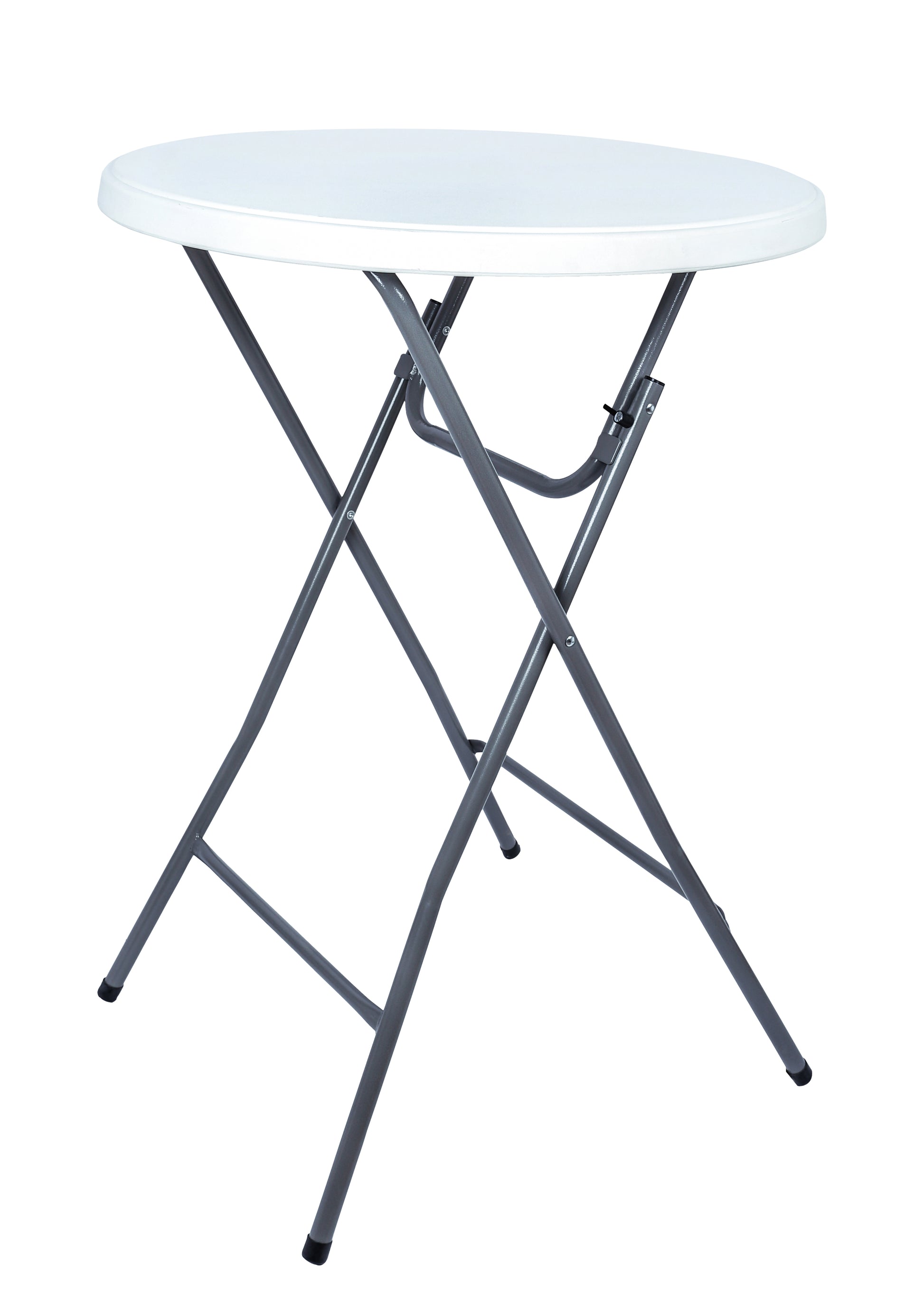 Statafel BRASQ 80cm wit, inklapbaar en lichtgewicht