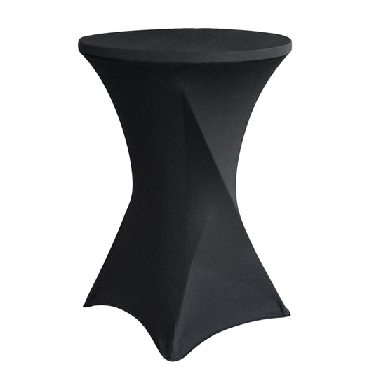 BRASQ Statafel 80cm met tafelrok, zwart