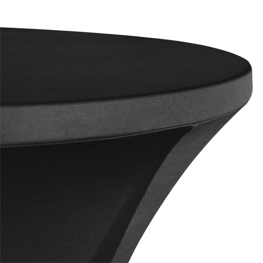 BRASQ Statafel 80cm met tafelrok, zwart - 2
