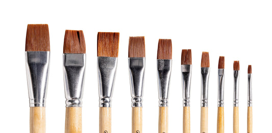 Kwast Qrea synthetisch haar nr 8 voor kunst en creatief gebruik