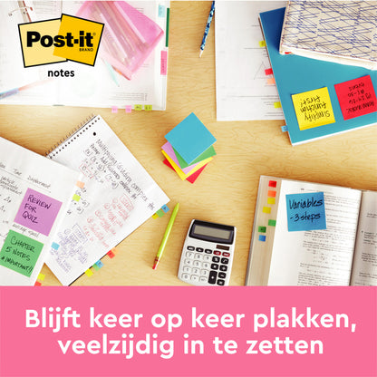 Memoblok Post-it 654 76x76mm Energetic Colours - 2