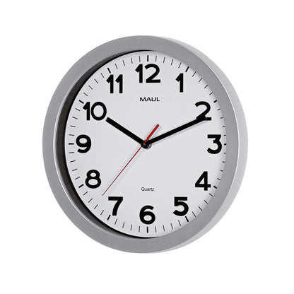 Wandklok Maul Step Quartz, 30 cm, Kunststof Zilver - 2