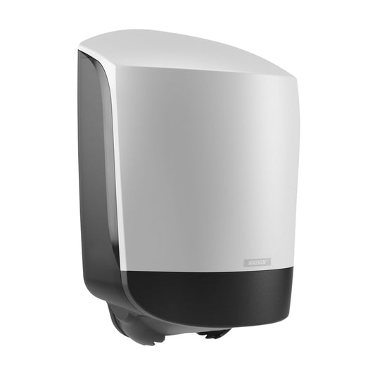 Katrin 82216 Centerfeed handdoekdispenser in wit voor M formaat rollen