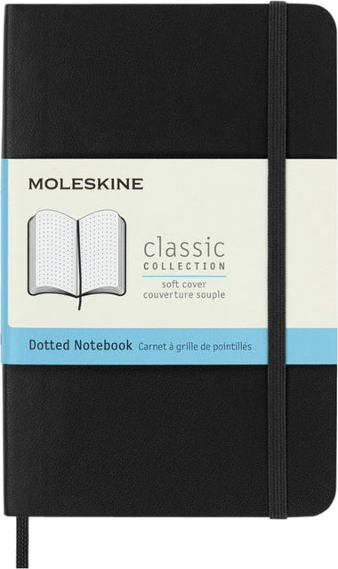 Moleskine Pocket Notitieboek 90x140 Dots Zwart