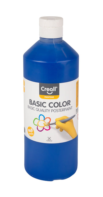 Creall Basic Donkerblauw Plakkaatverf 500ml Waterbasis
