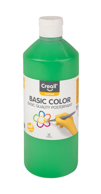 Creall Basic Midden Groen Plakkaatverf op waterbasis 500ml