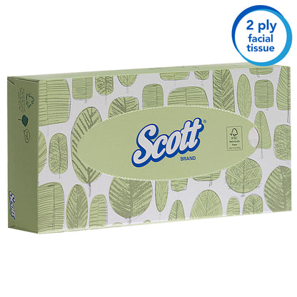 Scott Gezichtsdoekjes 2-laags Wit 21x100 (2100 vellen) - 5
