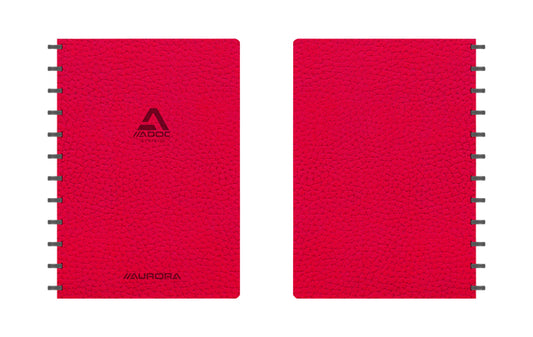 Adoc Business A4 ruitschrift, 144 pagina's, 90 g/m², lederlook