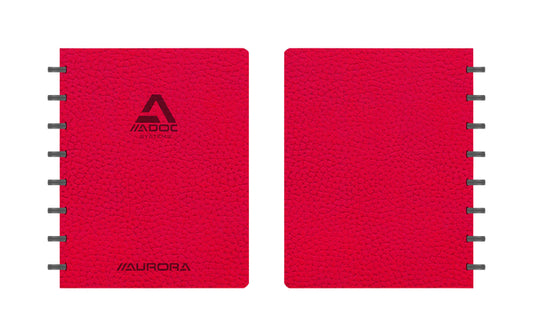 Adoc Business A5 ruitschrift, 144 pagina's, 90 g/m², lederlook
