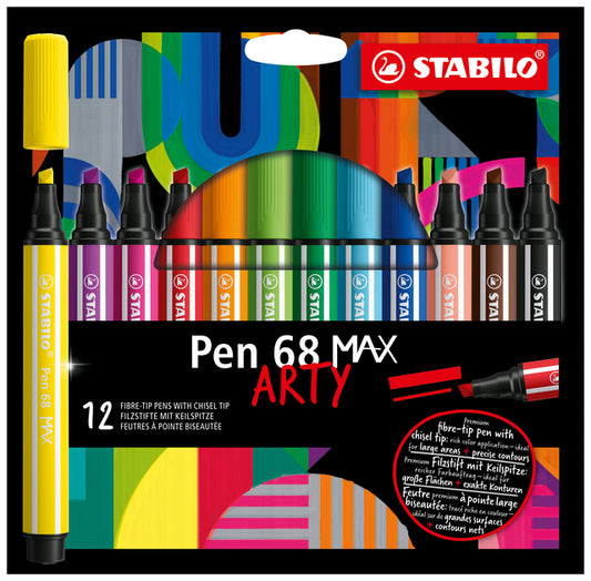 Stabilo Pen 68 Max Assortiment 12 kleuren