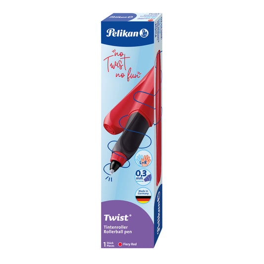 Pelikan Twist R457 Fiery Red ergonomische rollerpen