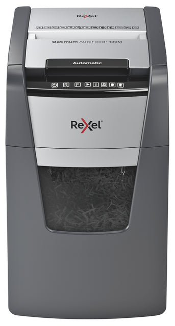 Rexel Optimum Auto 130M Papiervernietiger 2x15mm, grote capaciteit - 2
