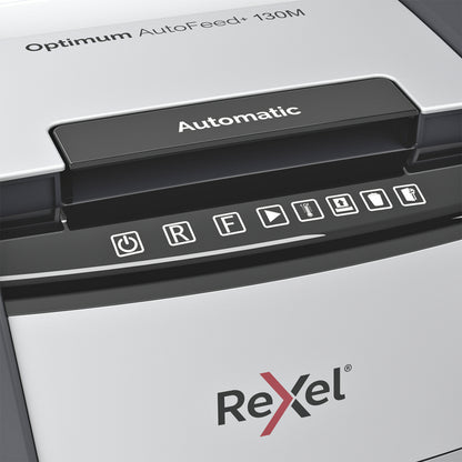 Rexel Optimum Auto 130M Papiervernietiger 2x15mm, grote capaciteit - 5