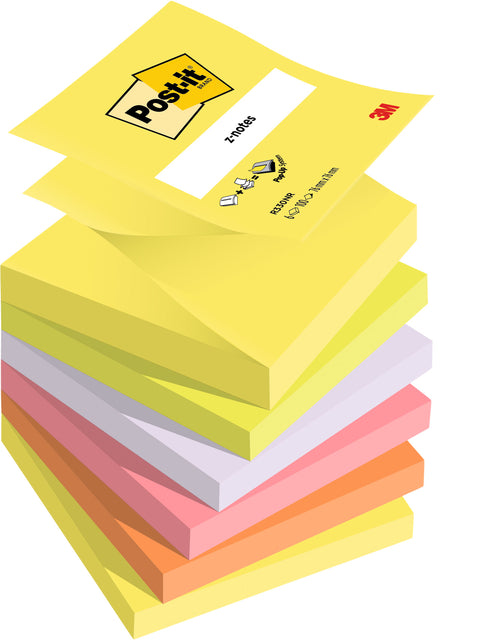 Post-it Z-Note R330 Assortie Kleuren 76x76mm