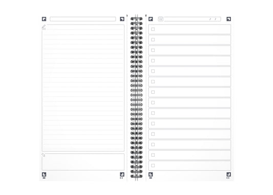 Task Manager Oxford 141x246 mm 115 vel Blauw, FSC-gecertificeerd