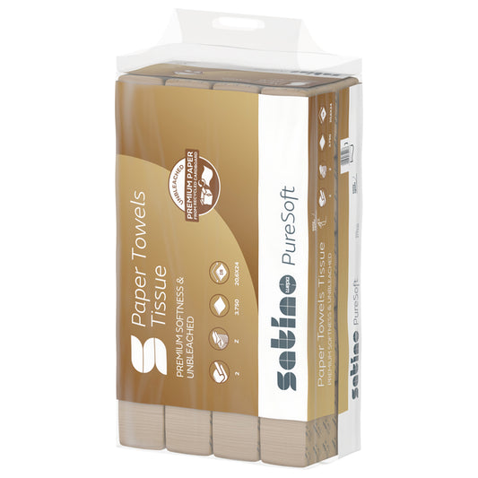 Satino PureSoft PT2 Z-vouw 2-laags naturel
