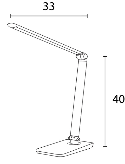 Bureaulamp Unilux Twistled LED zwart - 7