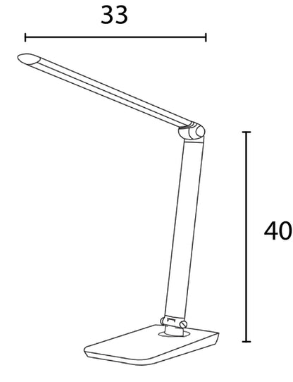 Bureaulamp Unilux Twistled LED zwart - 7