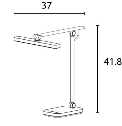Bureaulamp Unilux Pureline LED grijs met roterende kop - 7