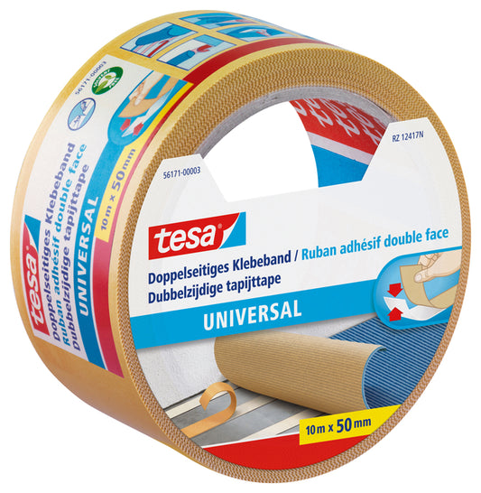 Tesa Uni Dubbelzijdige Tapijttape 10mx50mm voor Vloer & Materialen