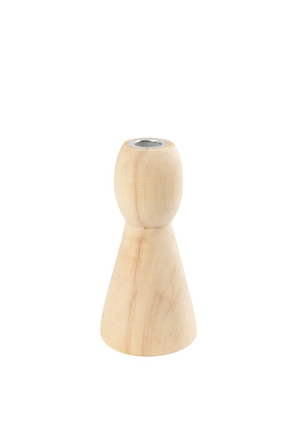 Creativ Company Houten Kandelaar conisch, 9,5cm hoog