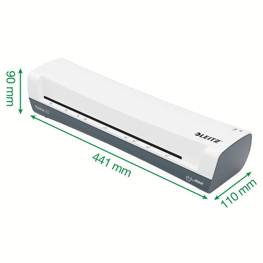 Leitz iLAM Home A3 Witte Lamineermachine, snel en gebruiksvriendelijk